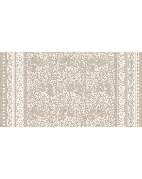 Tête de lit en vinyle Chandra beige - 80x150 cm