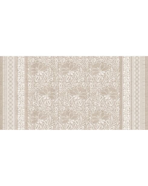 Tête de lit en vinyle Chandra beige - 80x160 cm