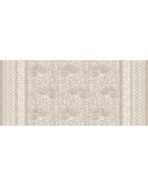 Tête de lit en vinyle Chandra beige - 80x180 cm