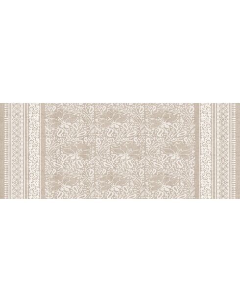 Tête de lit en vinyle Chandra beige - 80x200 cm