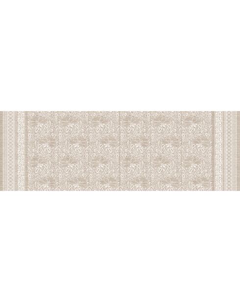 Tête de lit en vinyle Chandra beige - 80x300 cm