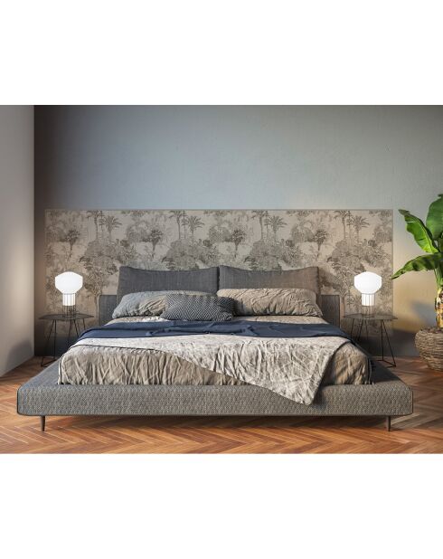 Tête de lit en vinyle Sri Lanka beige - 80x300 cm