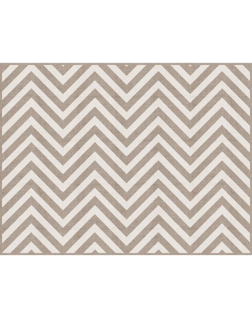 Tête de lit en vinyle Natural Chevron Horizontal beige - 80x105 cm