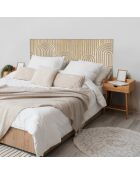 Tête de lit en vinyle Natural Arcos Dorados beige - 80x180 cm