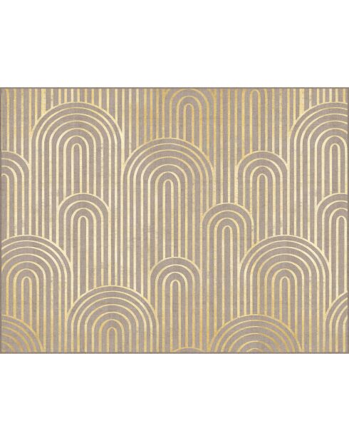 Tête de lit en vinyle Natural Arcos Dorados beige - 80x105 cm