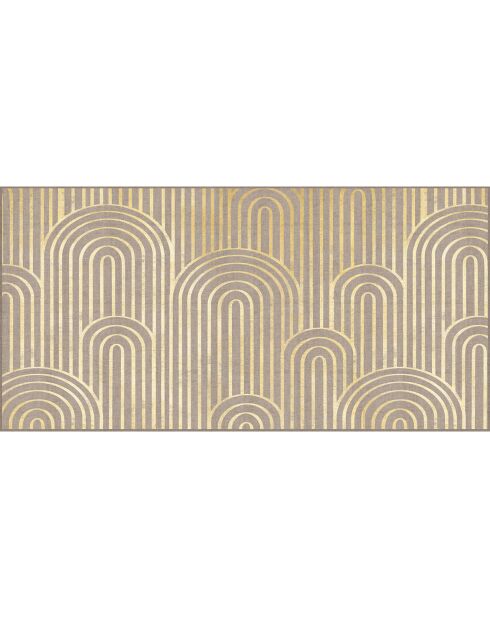 Tête de lit en vinyle Natural Arcos Dorados beige - 80x160 cm