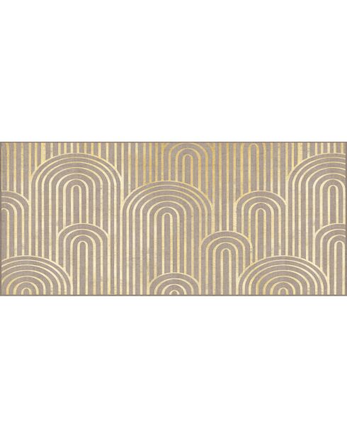 Tête de lit en vinyle Natural Arcos Dorados beige - 80x180 cm