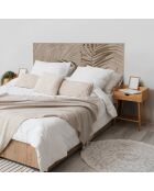 Tête de lit en vinyle Natural Palmeras Sepia beige - 80x150 cm