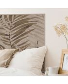 Tête de lit en vinyle Natural Palmeras Sepia beige - 80x150 cm