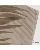 Tête de lit en vinyle Natural Palmeras Sepia beige - 80x150 cm