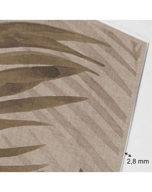 Tête de lit en vinyle Natural Palmeras Sepia beige - 80x150 cm
