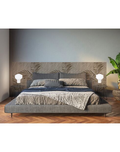 Tête de lit en vinyle Natural Palmeras Sepia beige - 80x180 cm