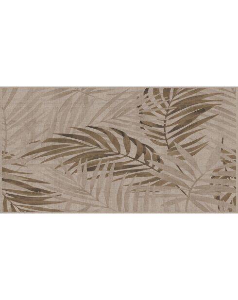 Tête de lit en vinyle Natural Palmeras Sepia beige - 80x150 cm