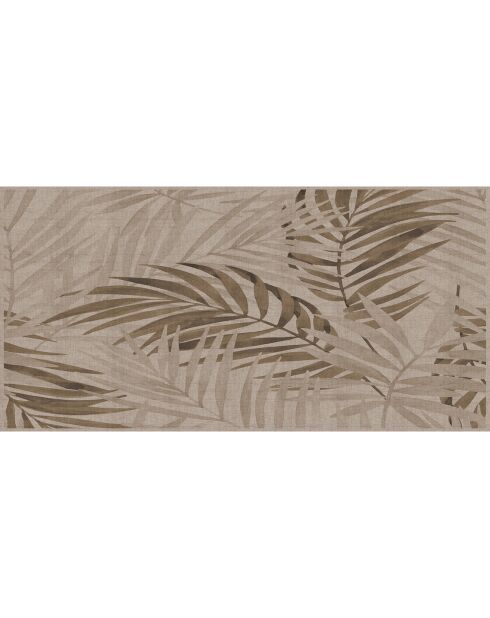Tête de lit en vinyle Natural Palmeras Sepia beige - 80x160 cm