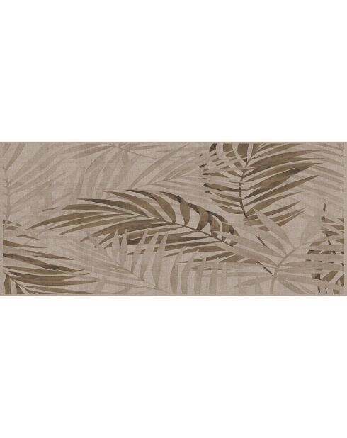 Tête de lit en vinyle Natural Palmeras Sepia beige - 80x180 cm