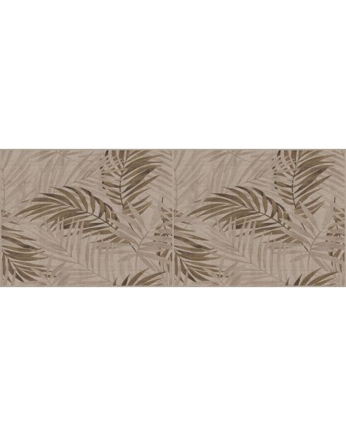 Tête de lit en vinyle Natural Palmeras Sepia beige - 80x200 cm