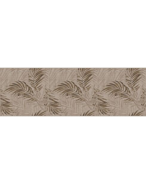 Tête de lit en vinyle Natural Palmeras Sepia beige - 100x300 cm