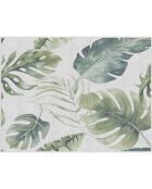 Tête de lit en vinyle Natural Hojas Verdes naturel/vert - 80x105 cm