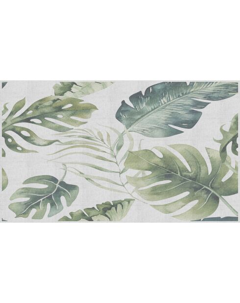 Tête de lit en vinyle Natural Hojas Verdes naturel/vert - 80x135 cm