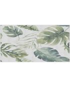 Tête de lit en vinyle Natural Hojas Verdes naturel/vert - 80x150 cm