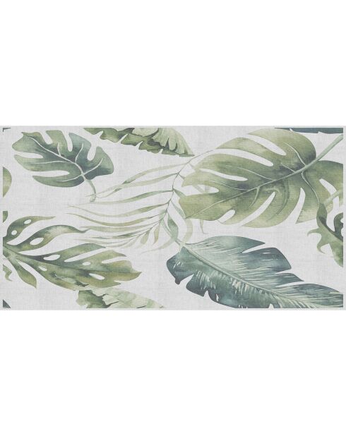 Tête de lit en vinyle Natural Hojas Verdes naturel/vert - 80x150 cm