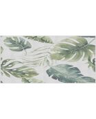 Tête de lit en vinyle Natural Hojas Verdes naturel/vert - 80x160 cm