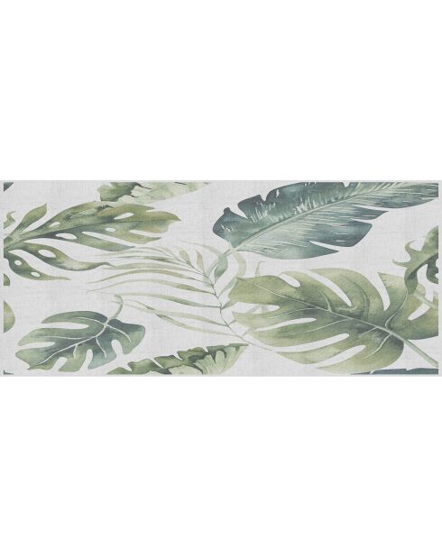 Testiera in vinile naturale Hojas Verdes naturale/verde - 80x180 cm