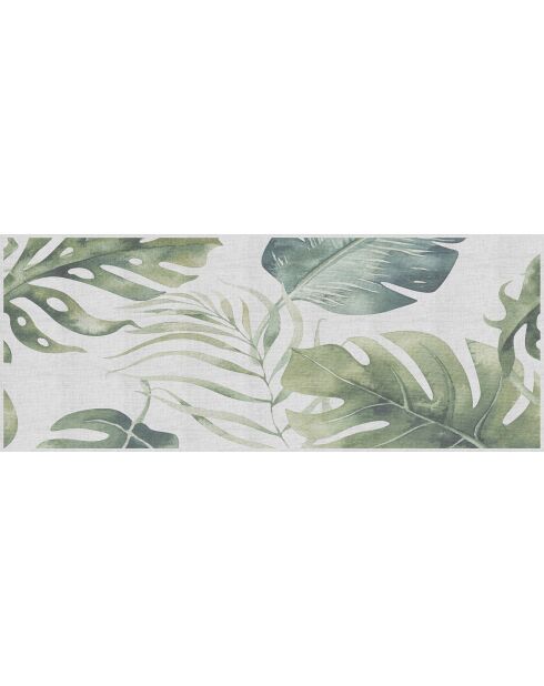 Testiera in vinile naturale Hojas Verdes naturale/verde - 80x200 cm