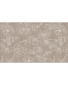 Tête de lit en vinyle Natural Rosas beige - 80x135 cm