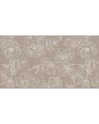 Tête de lit en vinyle Natural Rosas beige - 80x150 cm