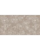 Tête de lit en vinyle Natural Rosas beige - 80x160 cm