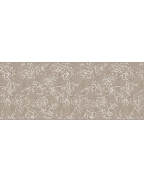 Tête de lit en vinyle Natural Rosas beige - 80x200 cm