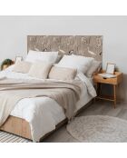 Tête de lit en vinyle Pajaros Yute beige - 80x160 cm