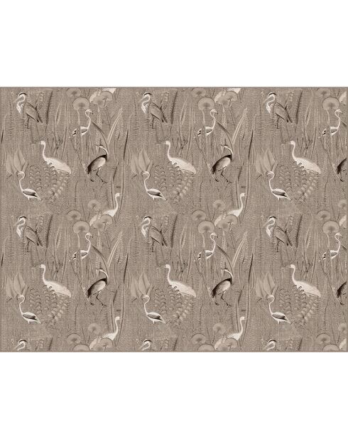 Tête de lit en vinyle Pajaros Yute beige - 80x105 cm
