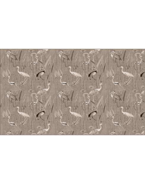 Testiera in vinile beige Pajaros Yute - 80x135 cm