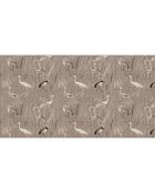 Tête de lit en vinyle Pajaros Yute beige - 80x150 cm