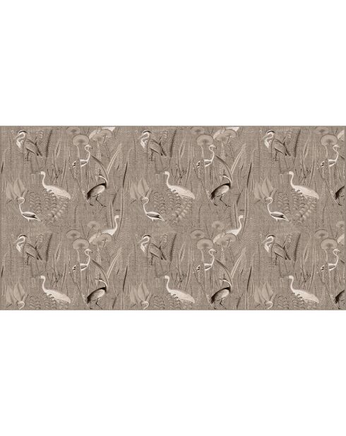 Testiera in vinile beige Pajaros Yute - 80x150 cm