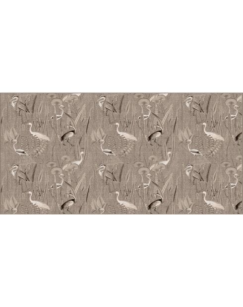 Testiera in vinile beige Pajaros Yute - 80x160 cm