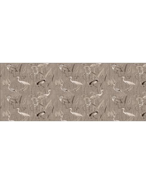 Tête de lit en vinyle Pajaros Yute beige - 80x200 cm