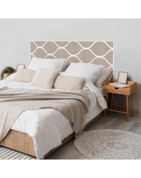 Testiera Celosía in vinile beige naturale - 80x135 cm