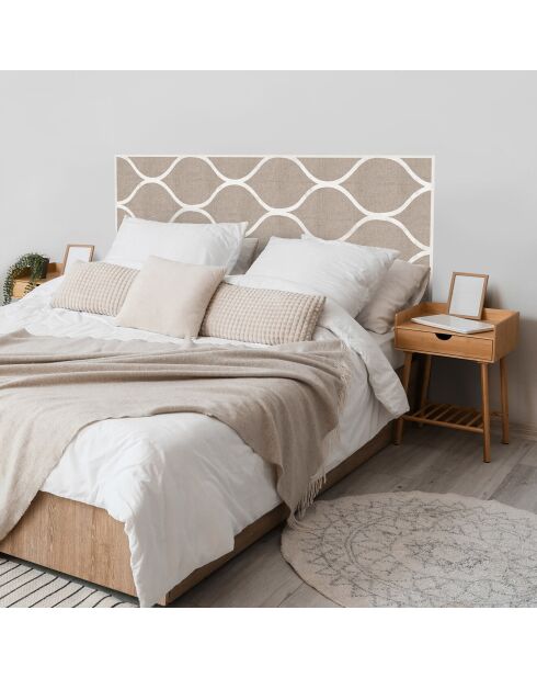 Tête de lit en vinyle Celosía Natural beige - 80x160 cm