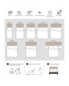 Tête de lit en vinyle Celosía Natural beige - 80x160 cm