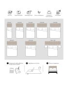 Tête de lit en vinyle Celosía Natural beige - 80x200 cm