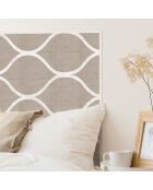 Tête de lit en vinyle Celosía Natural beige - 80x180 cm