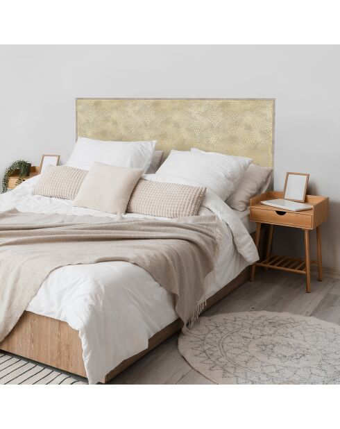 Testiera in vinile beige Natural Glam Fantasy - 80x105 cm