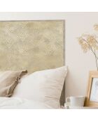 Tête de lit en vinyle Natural Glam Fantasy beige - 80x135 cm