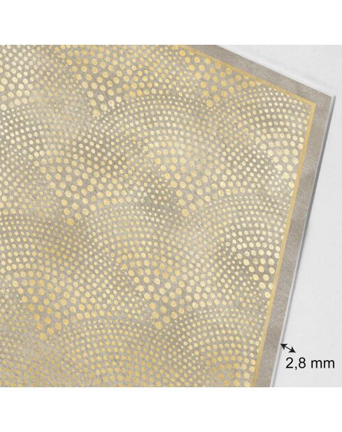 Testiera in vinile beige Natural Glam Fantasy - 80x135 cm