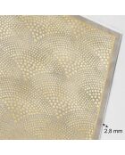 Tête de lit en vinyle Natural Glam Fantasy beige - 80x160 cm