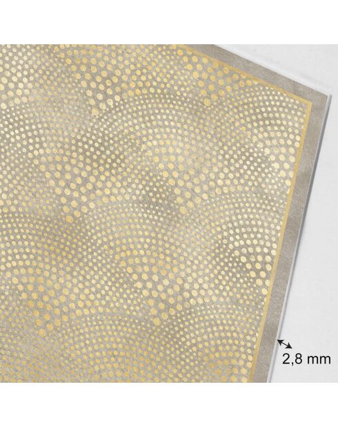 Tête de lit en vinyle Natural Glam Fantasy beige - 80x200 cm
