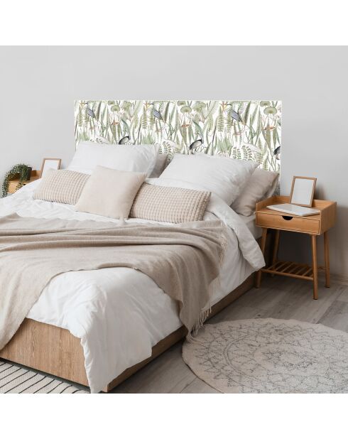 Testiera in vinile Aves del Paraíso multicolore - 80x200 cm